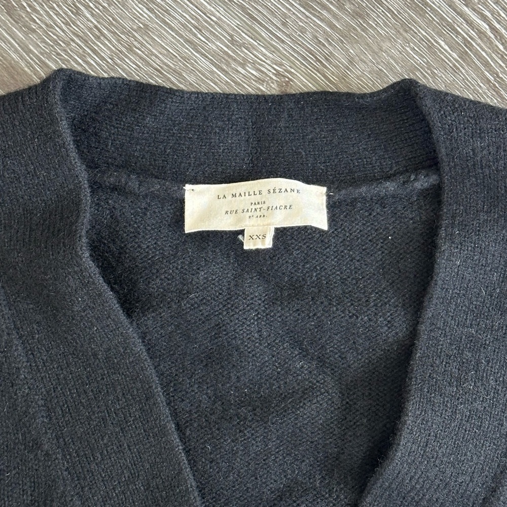 Sezane Jady Cardigan Black - Size XXS - Picture 5 of 6